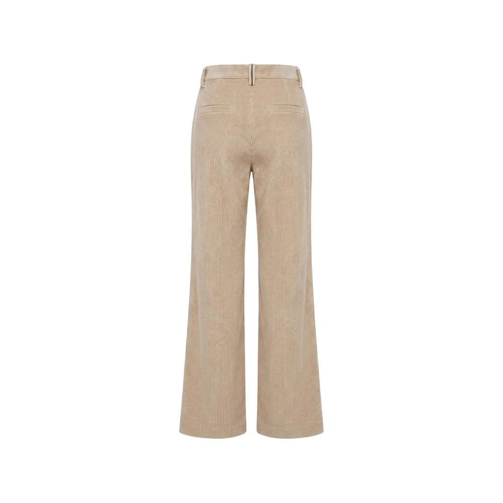 Brunello Cucinelli Neutrals Trousers - Palazzo Pants Women Women BRUNELLO CUCINELLI