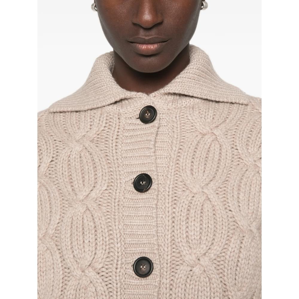 Brunello Cucinelli Neutrals Knitwear - Cardigans Women BRUNELLO CUCINELLI