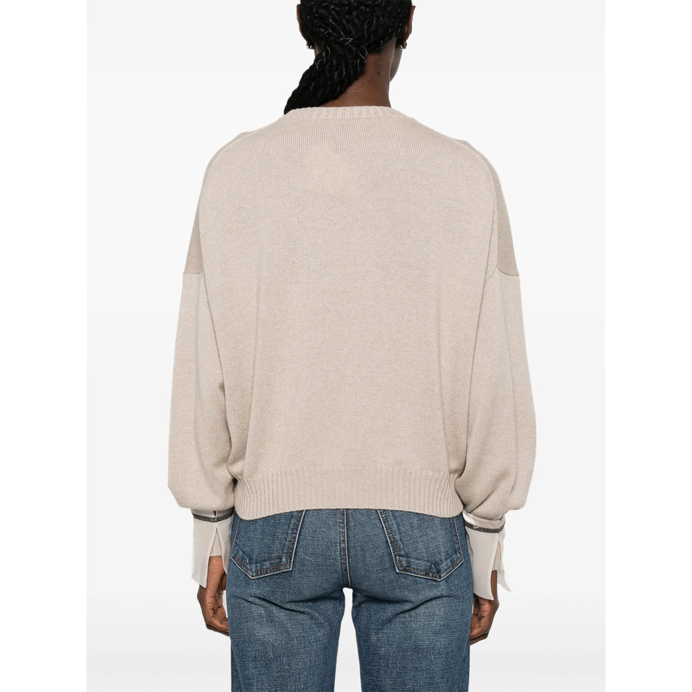 Brunello Cucinelli Neutrals Knitwear - Jumpers Women BRUNELLO CUCINELLI