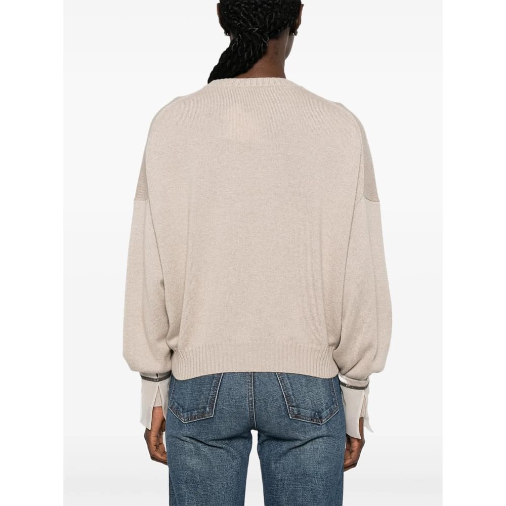 Brunello Cucinelli Neutrals Knitwear - Jumpers Women BRUNELLO CUCINELLI
