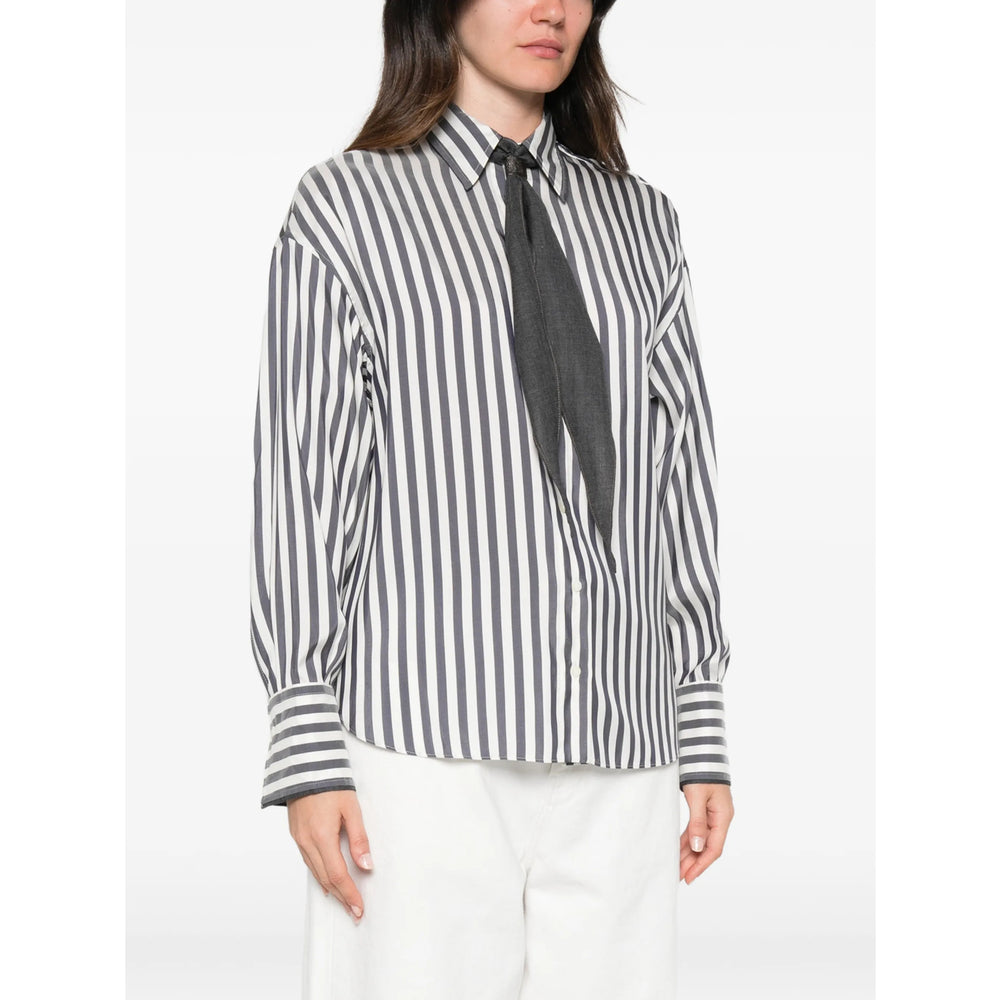 Brunello Cucinelli Neutrals Tops - Shirts Women BRUNELLO CUCINELLI