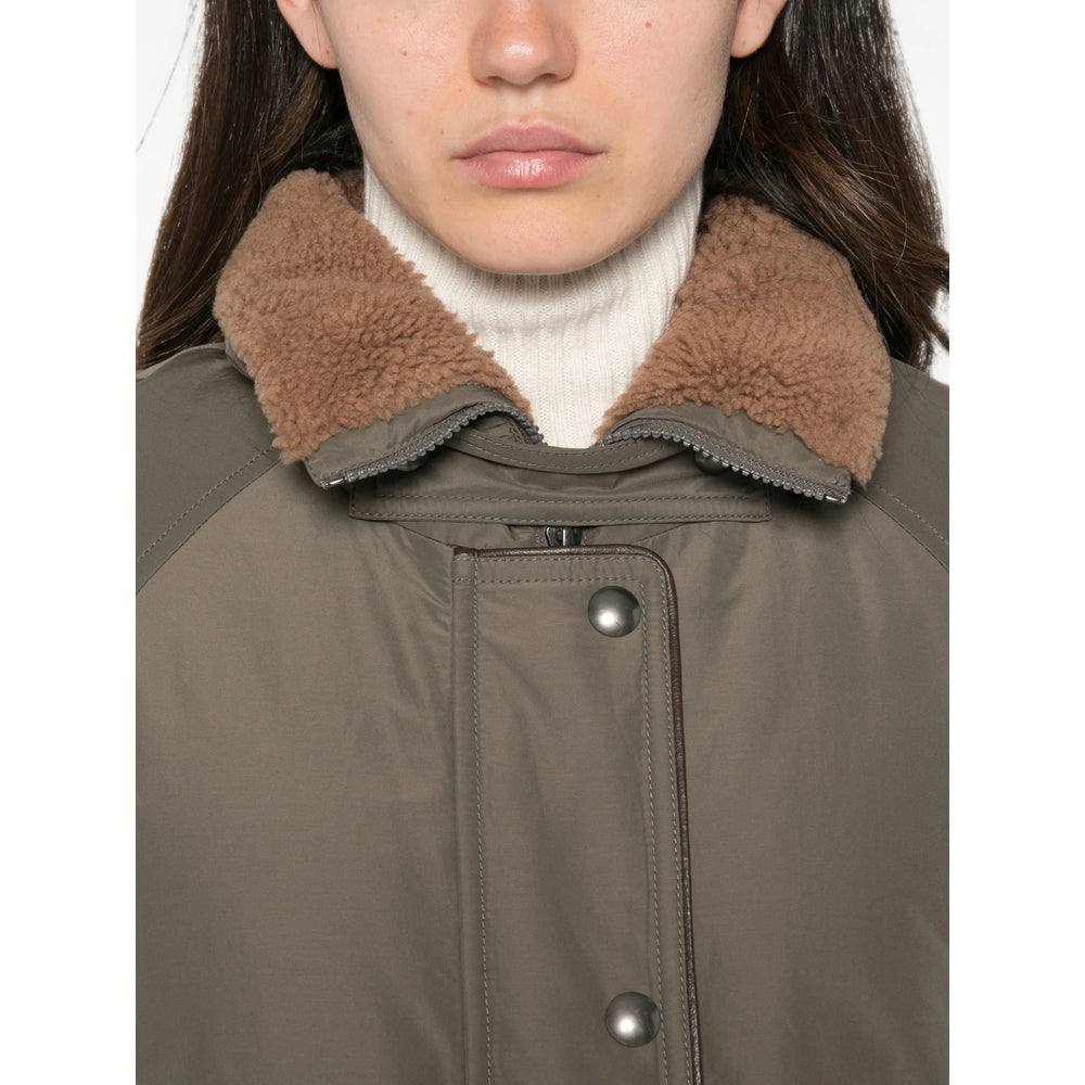 Brunello Cucinelli Green Jackets - Puffer Jackets Women BRUNELLO CUCINELLI