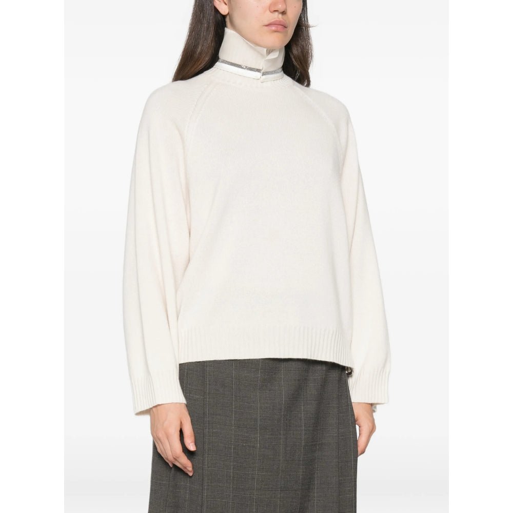 Brunello Cucinelli Grey Knitwear - Jumpers Women BRUNELLO CUCINELLI