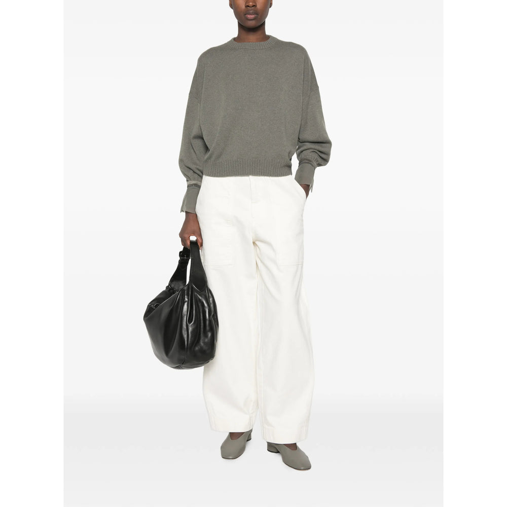 Brunello Cucinelli Grey Knitwear - Jumpers Women BRUNELLO CUCINELLI
