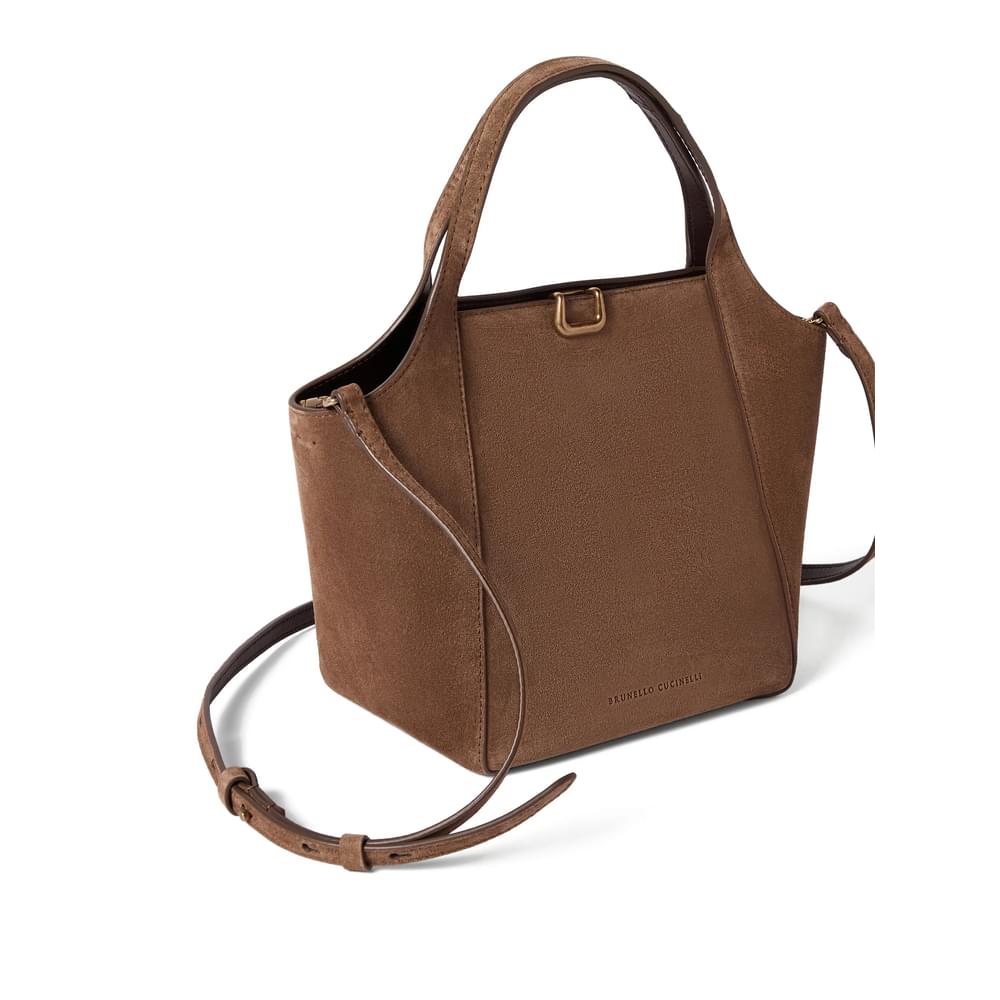 Brunello Cucinelli Brown Bucket Bags Women BRUNELLO CUCINELLI