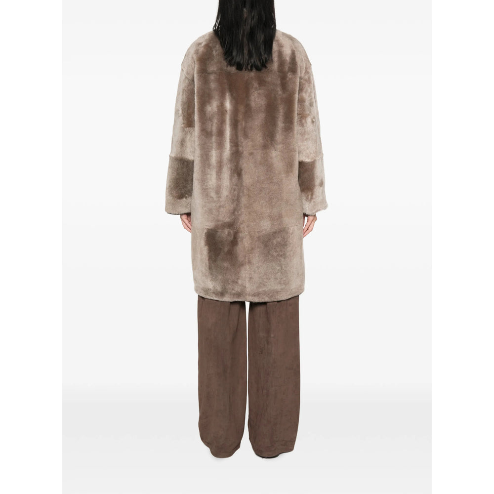Brunello Cucinelli Neutrals Jackets - Faux Fur & Shearling Jackets Women BRUNELLO CUCINELLI
