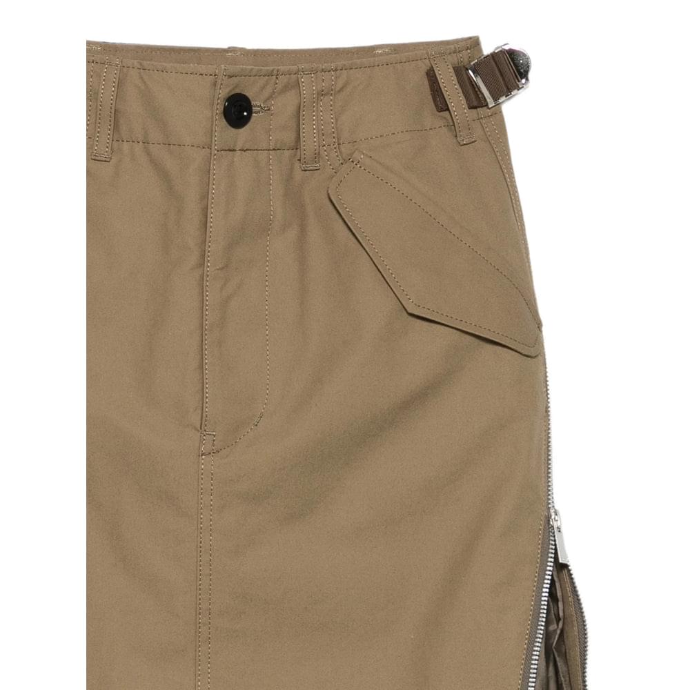 Sacai Green Skirts - Pleated Skirts Women SACAI