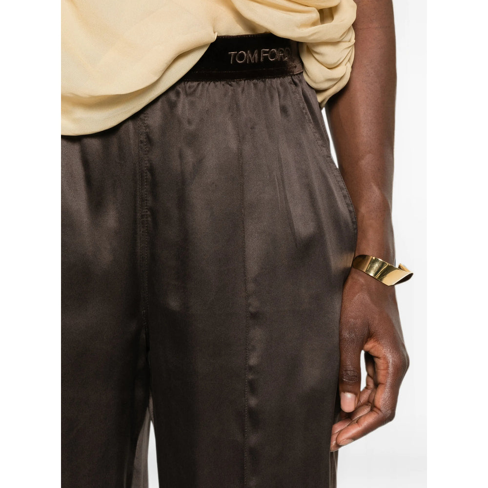 Tom Ford Brown Trousers - Straight Trousers Women TOM FORD
