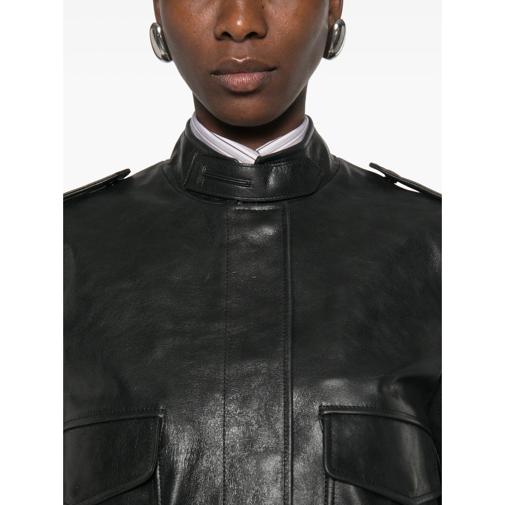 Tom Ford Black Jackets - Leather Jackets Women TOM FORD