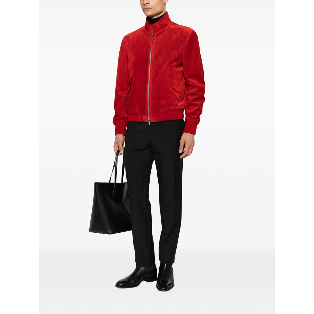 Tom Ford Red Jackets - Leather Jackets Men