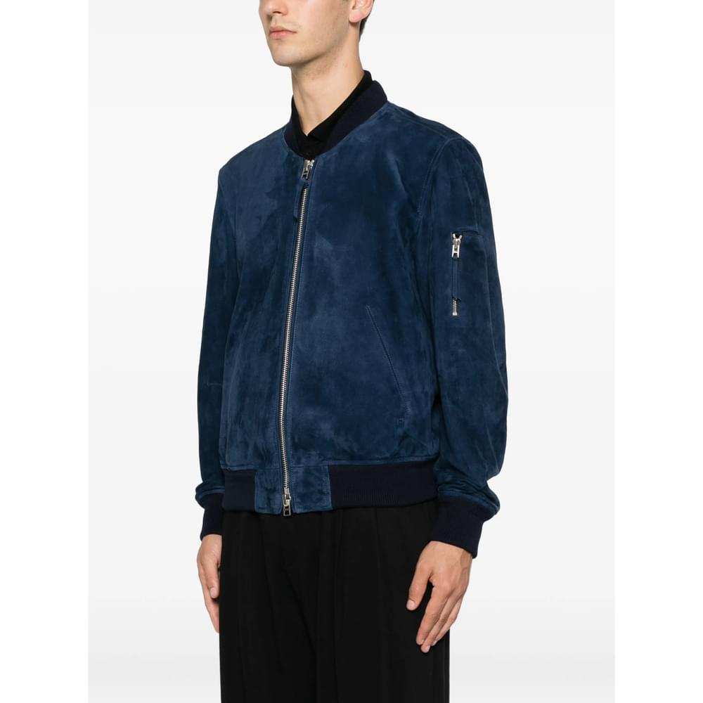 Tom Ford Blue Jackets - Leather Jackets Men TOM FORD