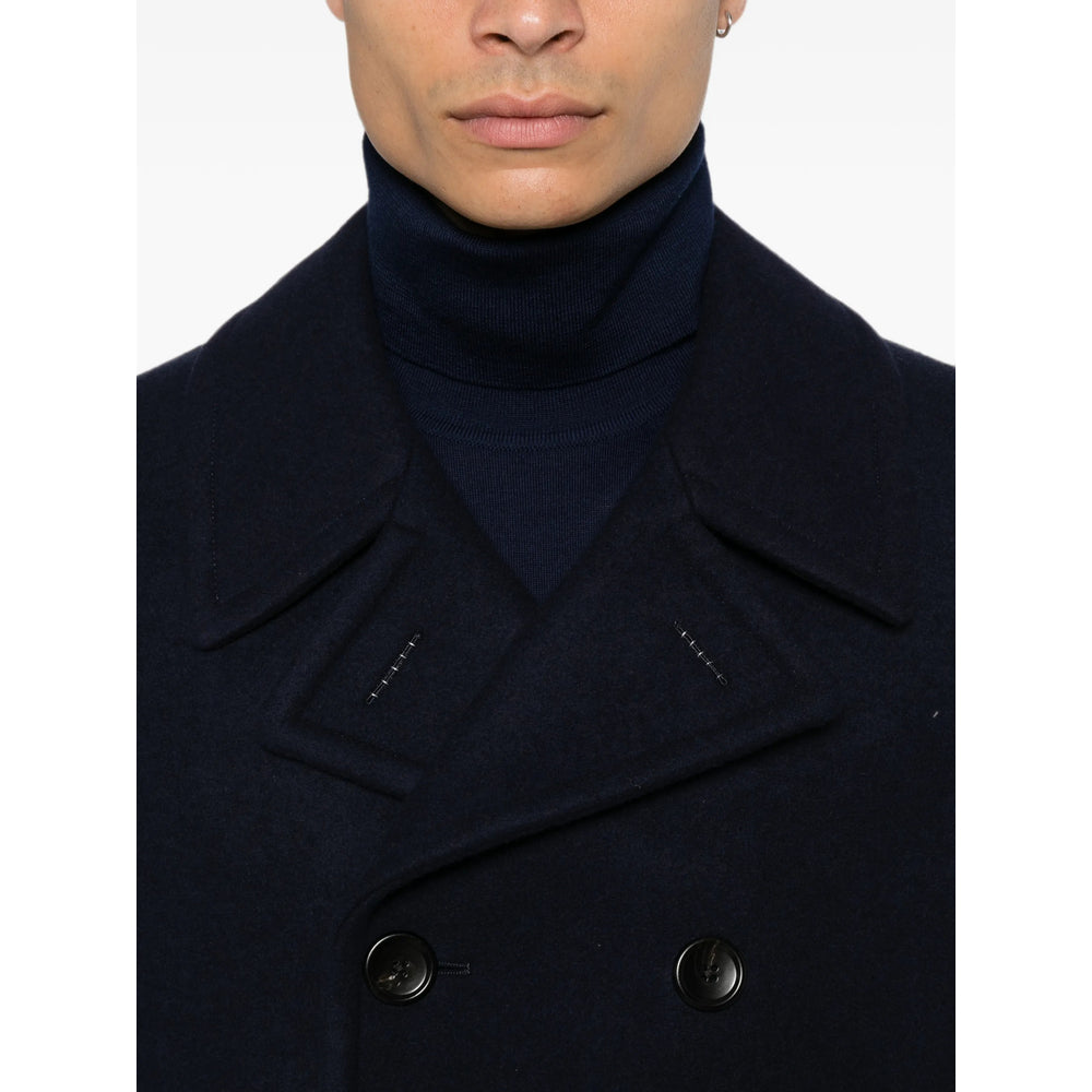 Tom Ford Blue Coats - Peacoats Men TOM FORD