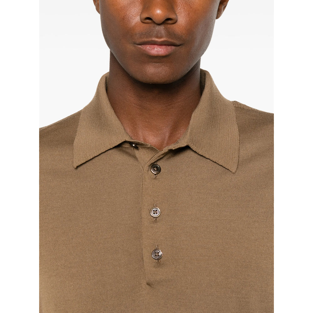 Tom Ford Brown Polo Shirts Men TOM FORD