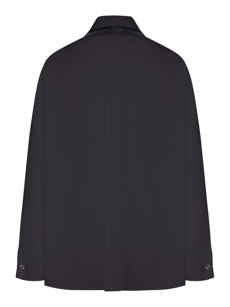 Sacai Women Cotton Shirt With Scarf SACAI