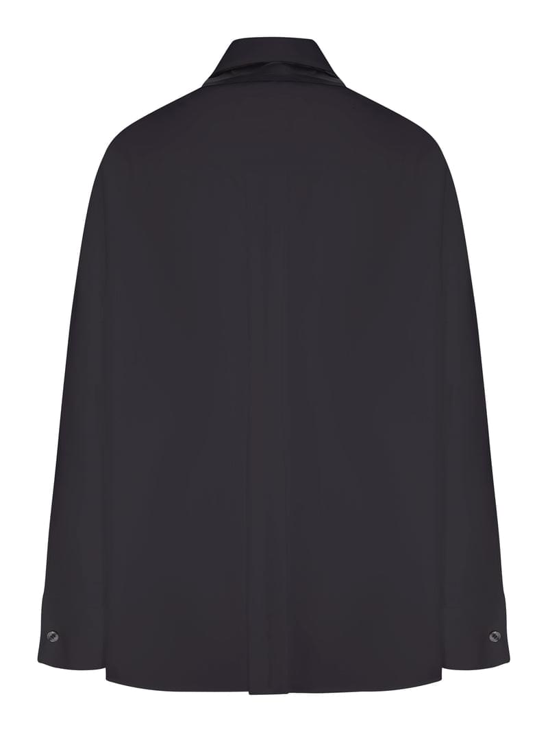 Sacai Women Cotton Shirt With Scarf SACAI