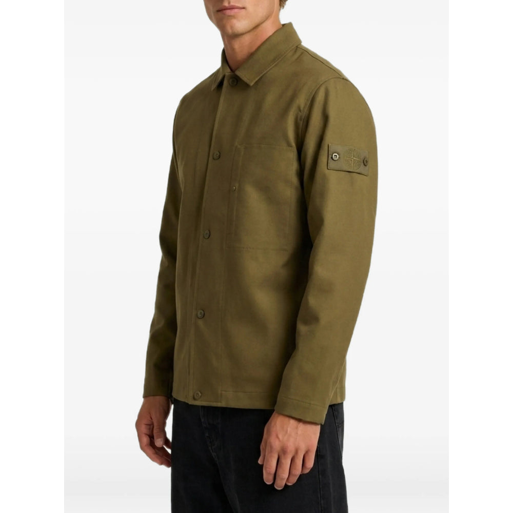Stone Island Green Shirts Men STONE ISLAND
