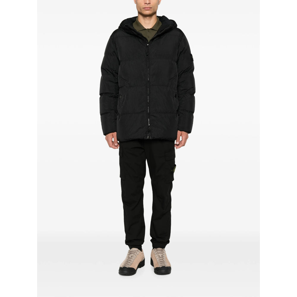 Stone Island Black Jackets - Padded & Down Jackets Men STONE ISLAND
