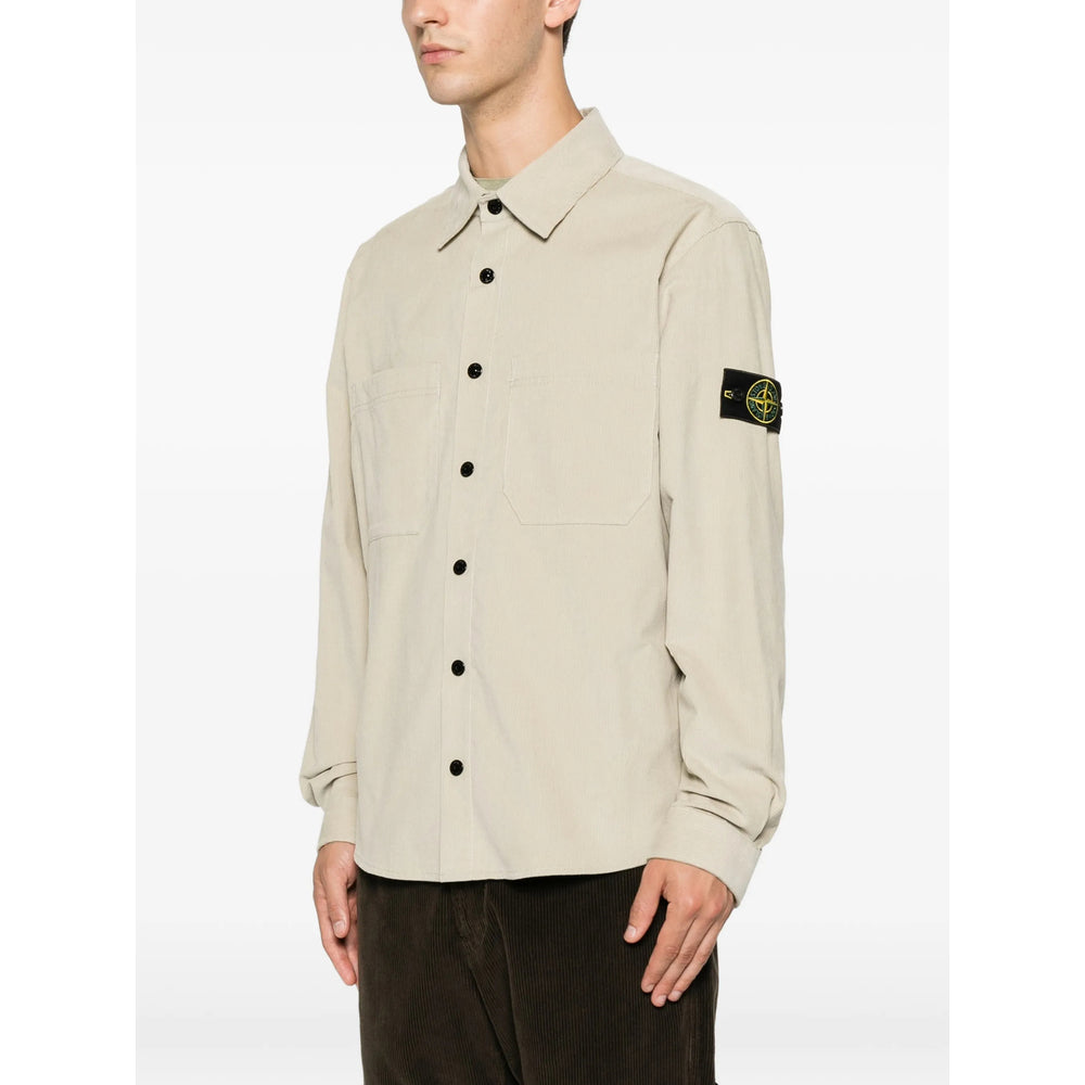 Stone Island Neutrals Jackets - Shirt Jackets Men STONE ISLAND