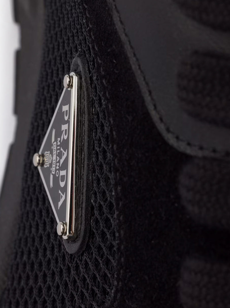 Prada Men Prax Sneakers In Leather And Fabric PRADA