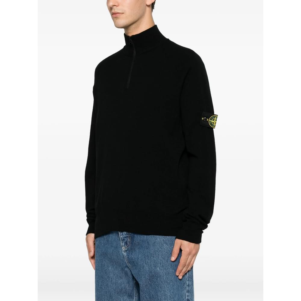 Stone Island Black Sweaters & Knitwear - Jumpers Men STONE ISLAND
