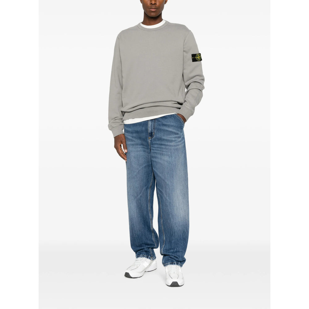 Stone Island Grey Sweaters & Knitwear - Sweatshirts Men STONE ISLAND