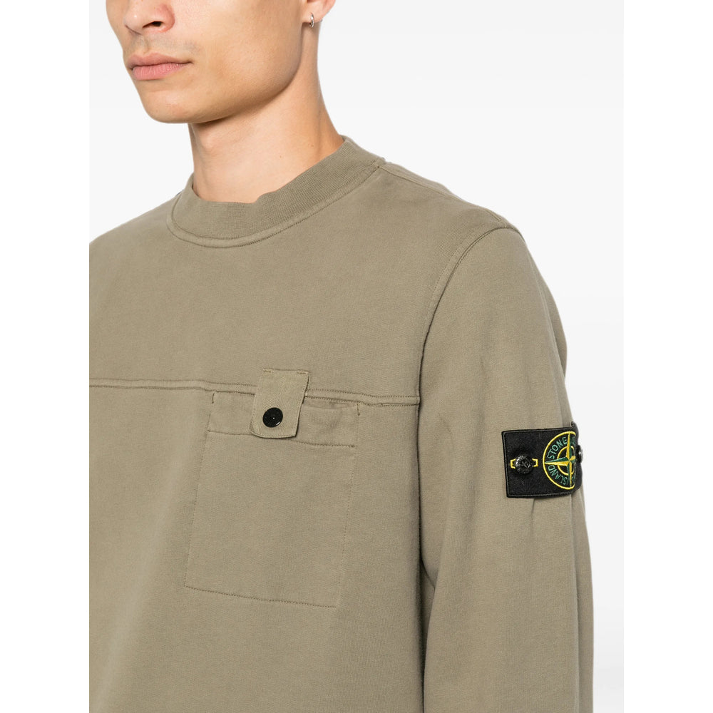 Stone Island Green Sweaters & Knitwear - Sweatshirts Men STONE ISLAND