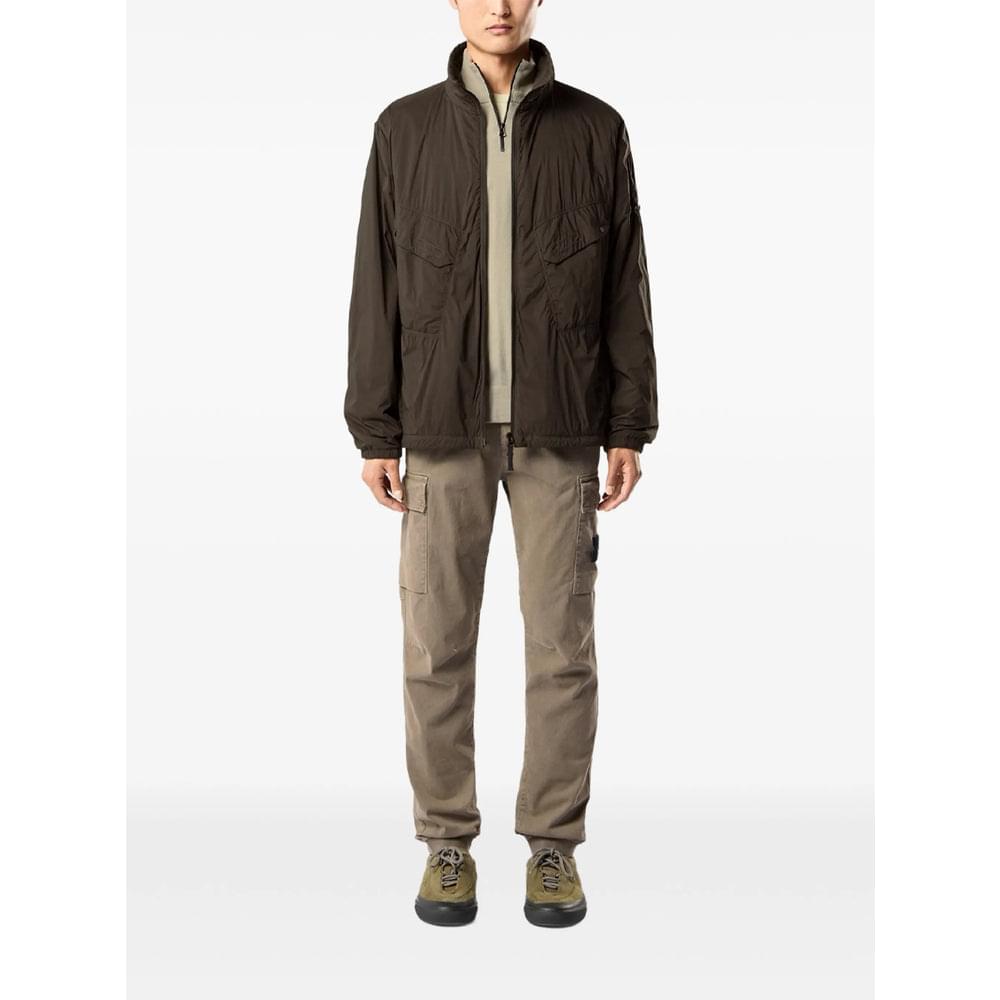 Stone Island Green Trousers - Regular & Straight-Leg Trousers Men STONE ISLAND