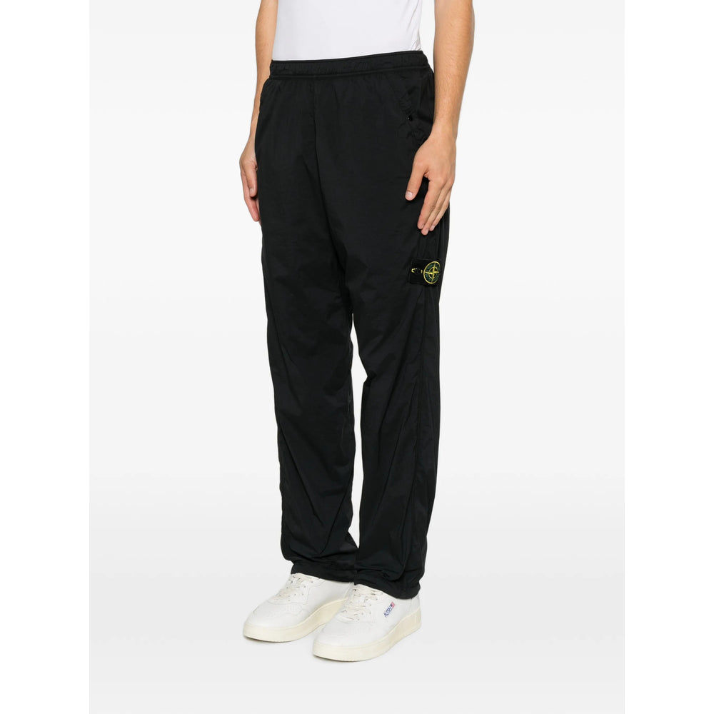 Stone Island Black Trousers - Track Pants Men STONE ISLAND