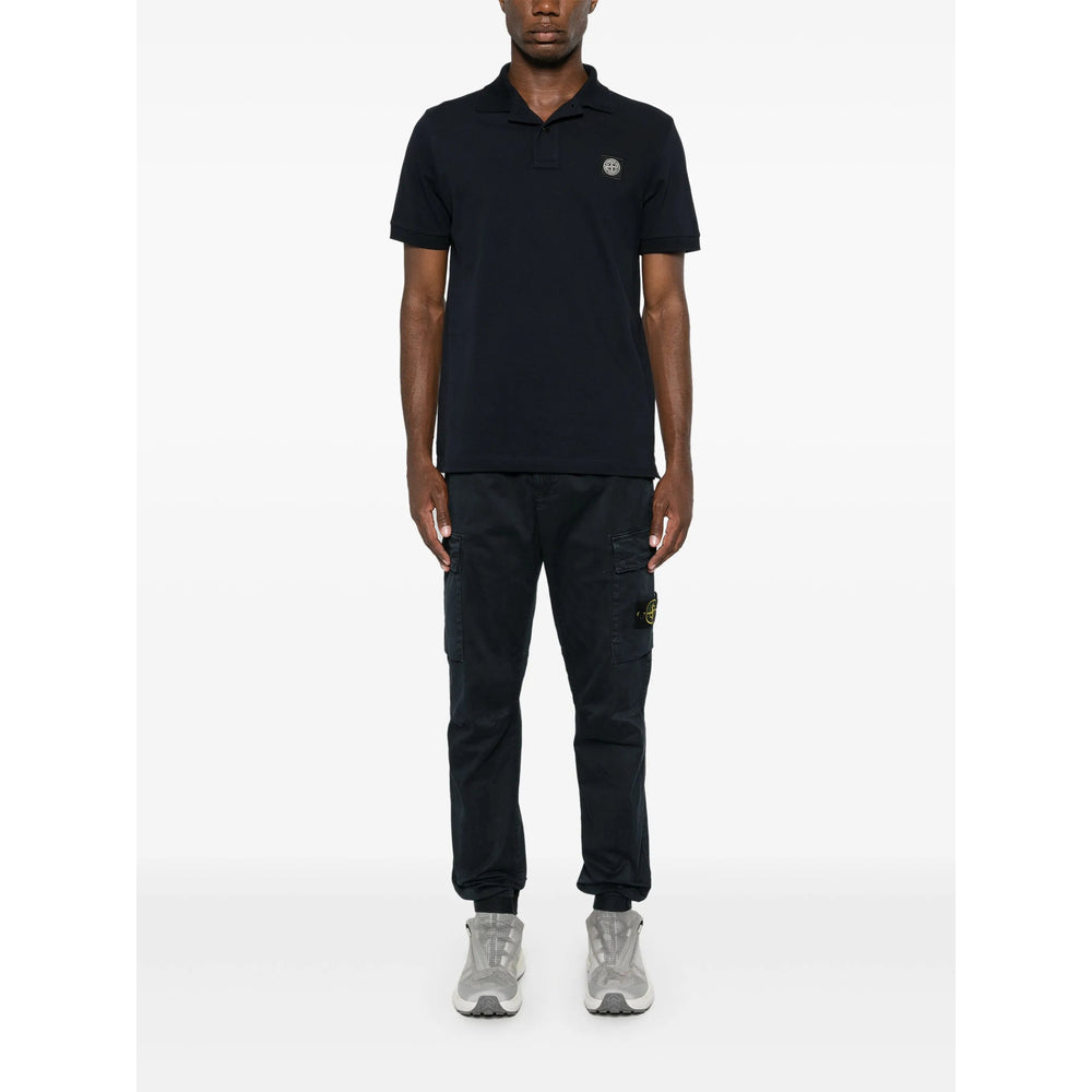 Stone Island Blue Polo Shirts Men STONE ISLAND