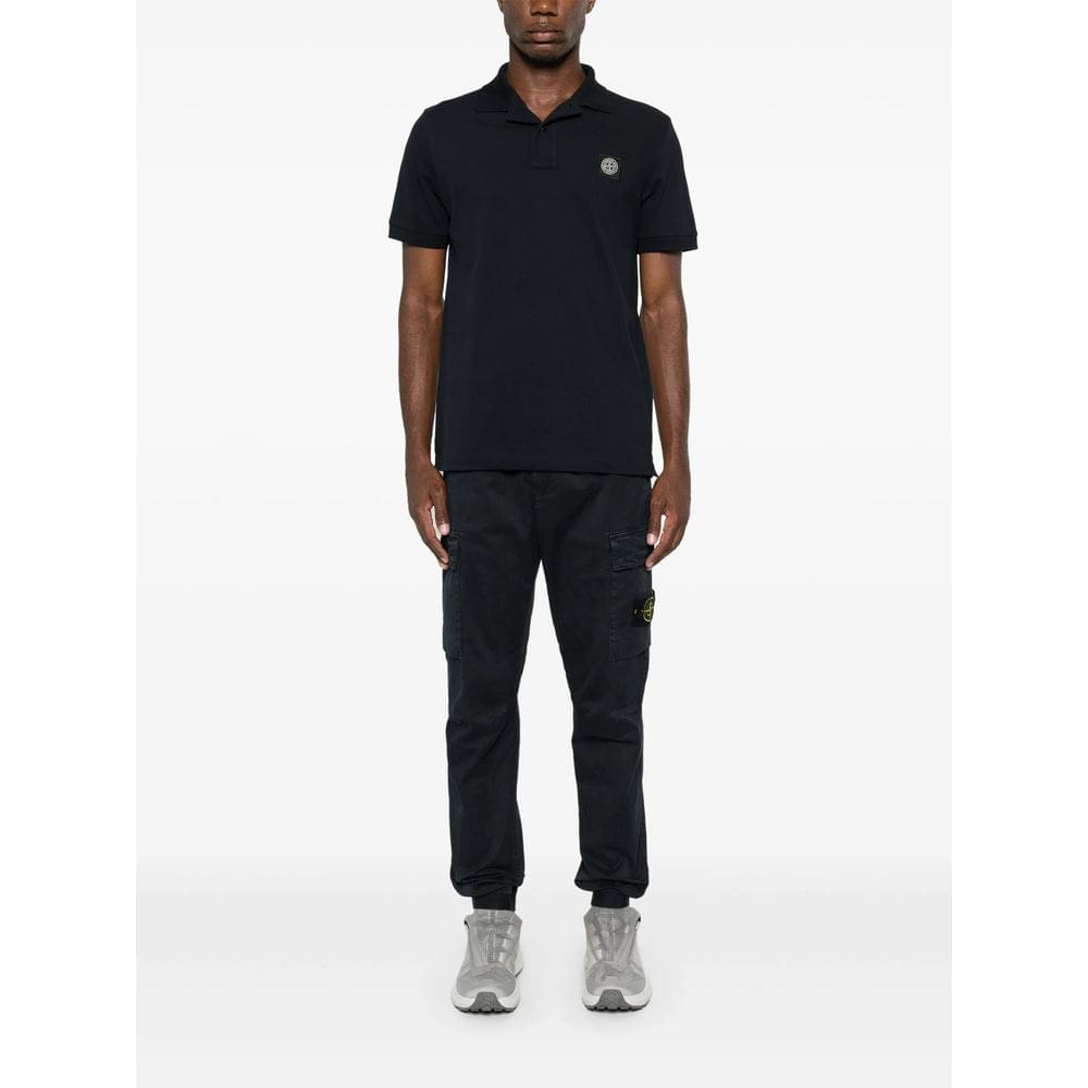 Stone Island Blue Polo Shirts Men STONE ISLAND