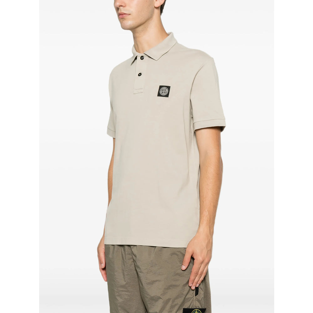 Stone Island Green Polo Shirts Men STONE ISLAND