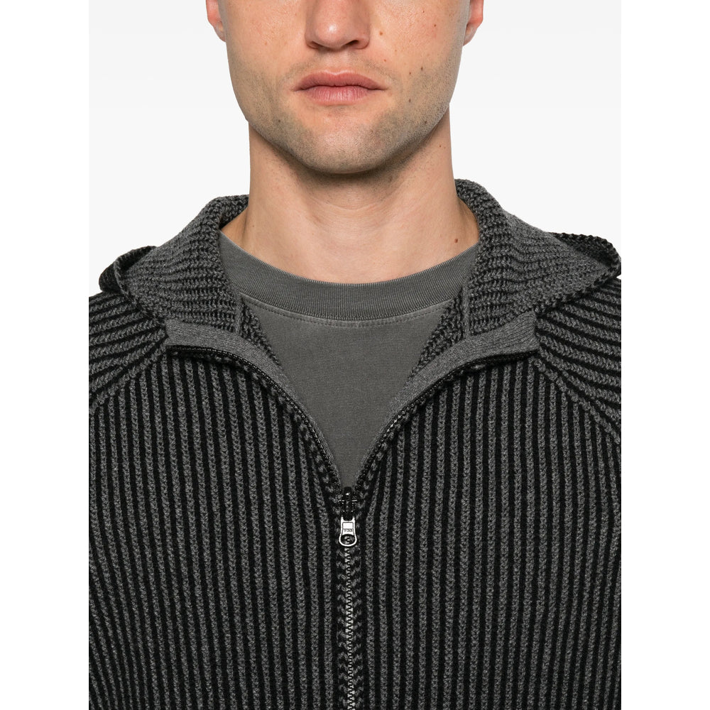 Stone Island Black Sweaters & Knitwear - Cardigans Men STONE ISLAND