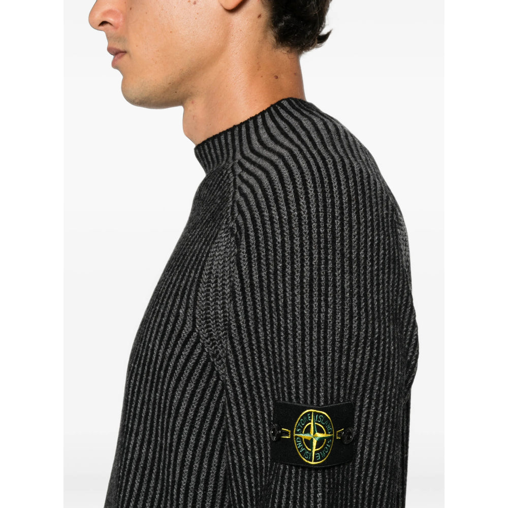 Stone Island Black Sweaters & Knitwear - Jumpers Men STONE ISLAND
