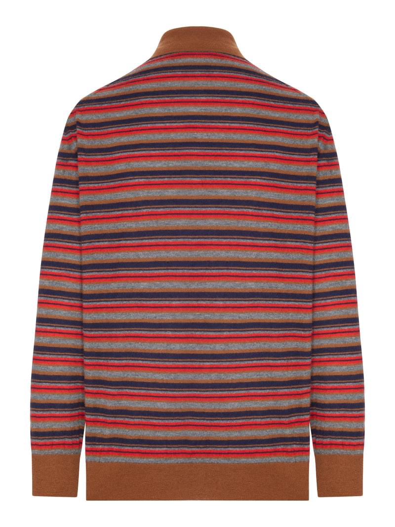 Prada Women Striped Cashmere Polo Shirt PRADA