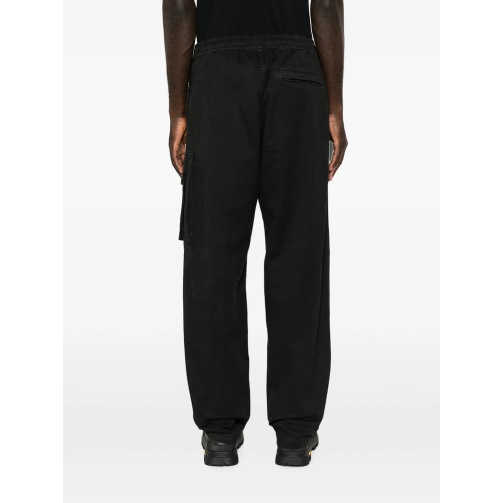 Stone Island Black Trousers - Regular & Straight-Leg Trousers Men STONE ISLAND