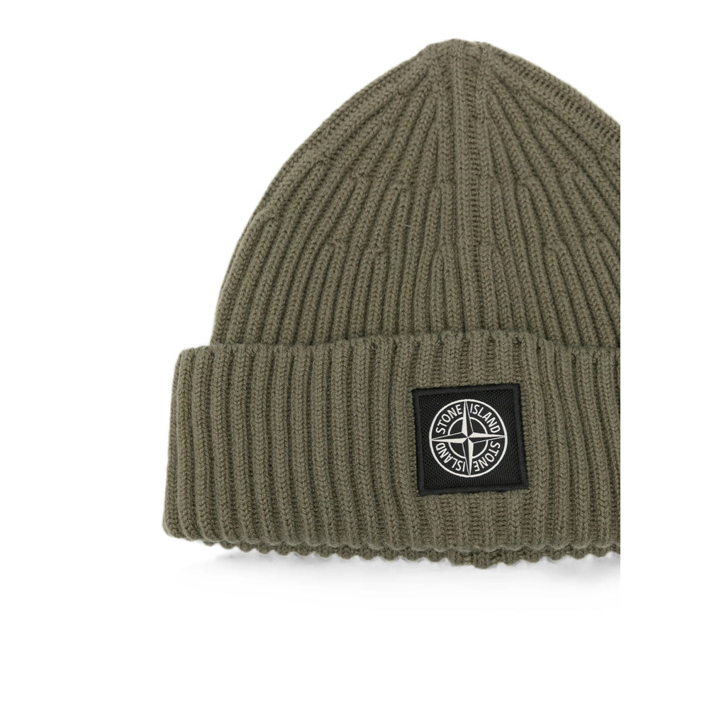 Stone Island Green Hats Men STONE ISLAND