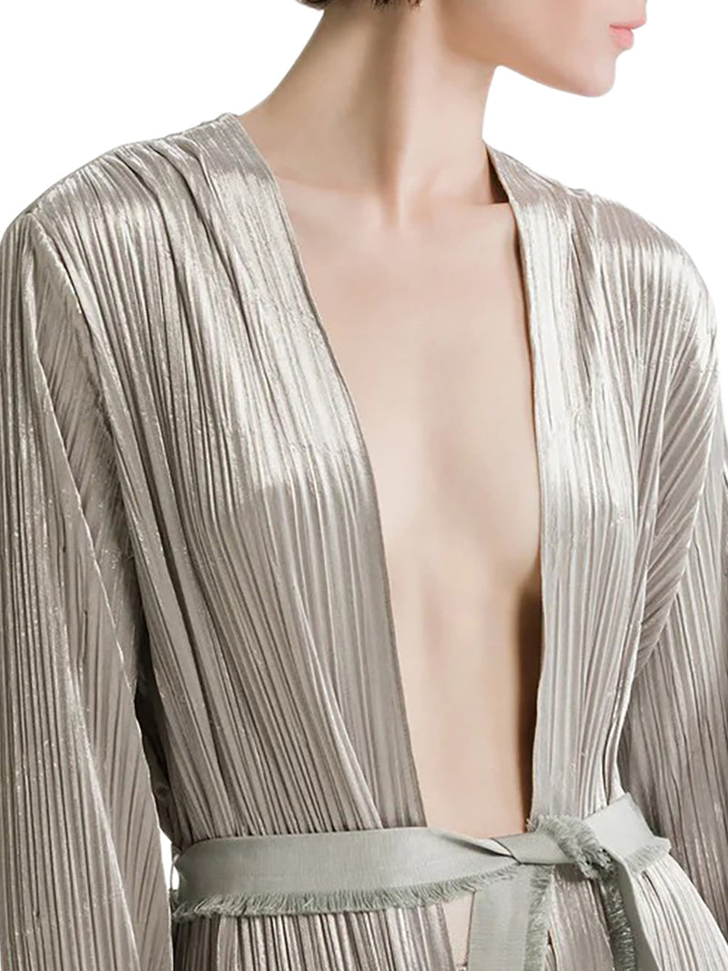 Forte Forte Women Velvet-Effect Pleated Jersey Robe FORTE FORTE