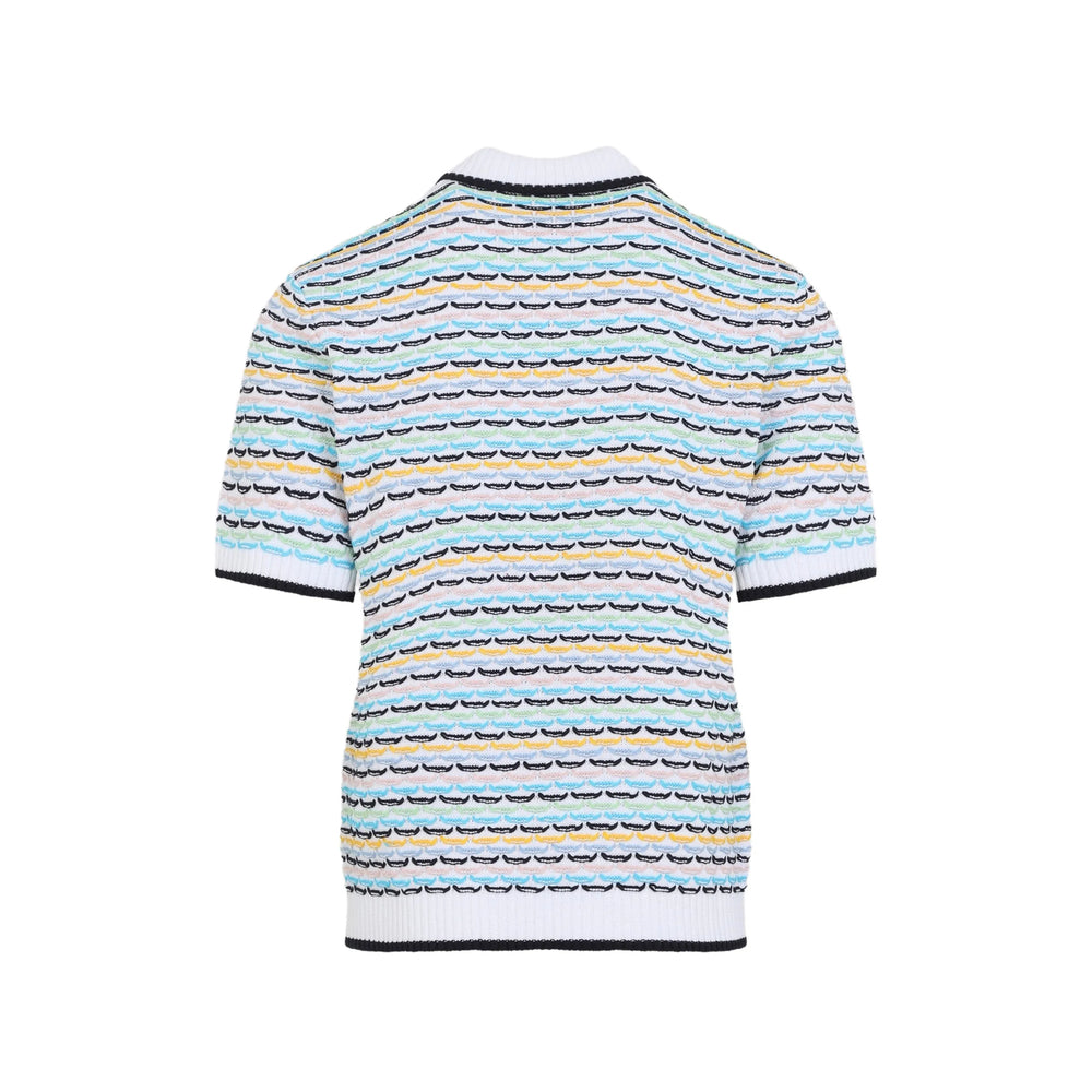 Casablanca White Polo Shirts Men CASABLANCA