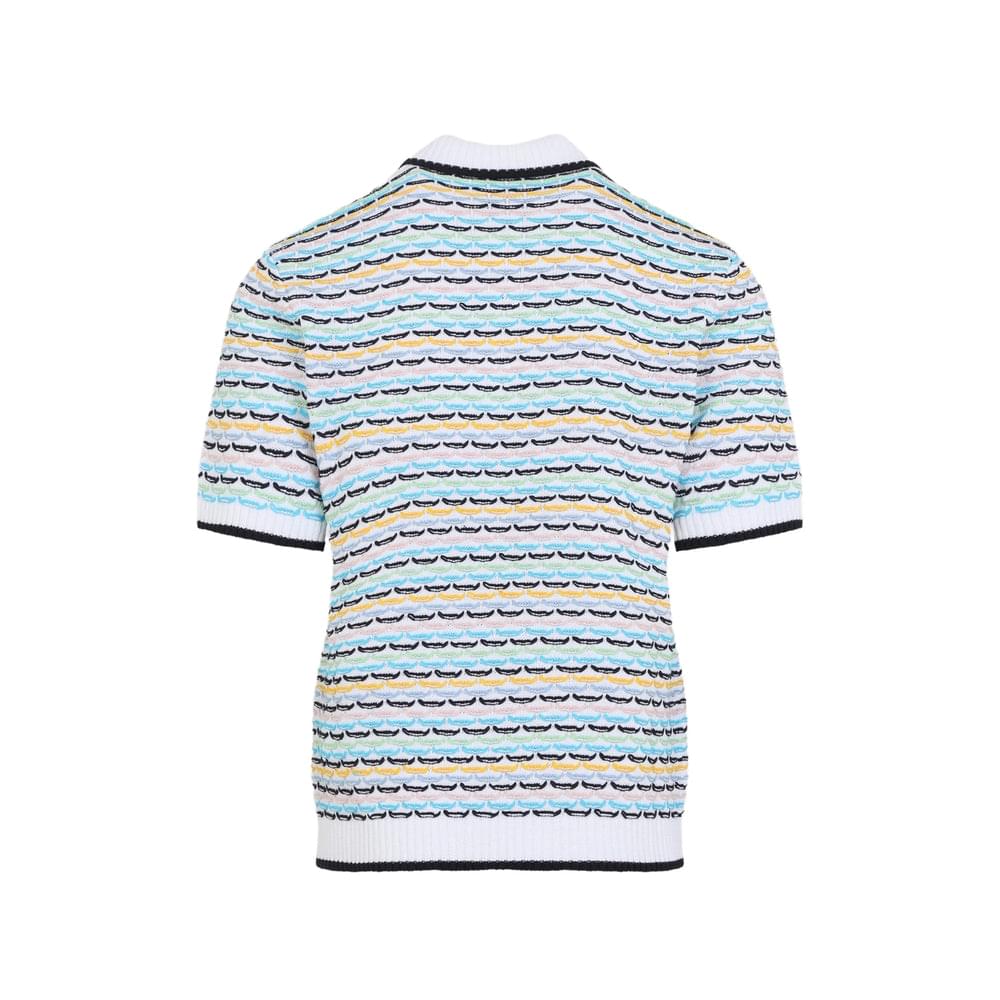 Casablanca White Polo Shirts Men CASABLANCA