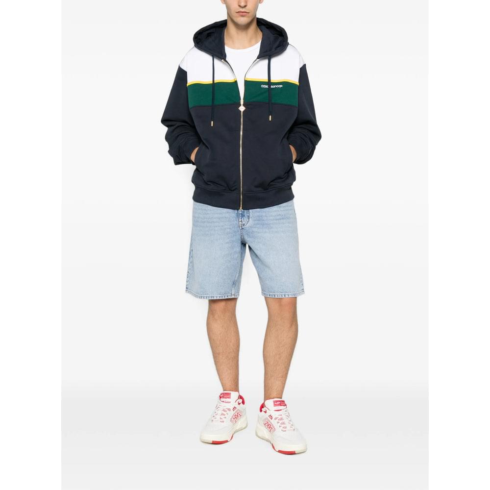Casablanca Blue Sweaters & Knitwear - Hoodies Men CASABLANCA
