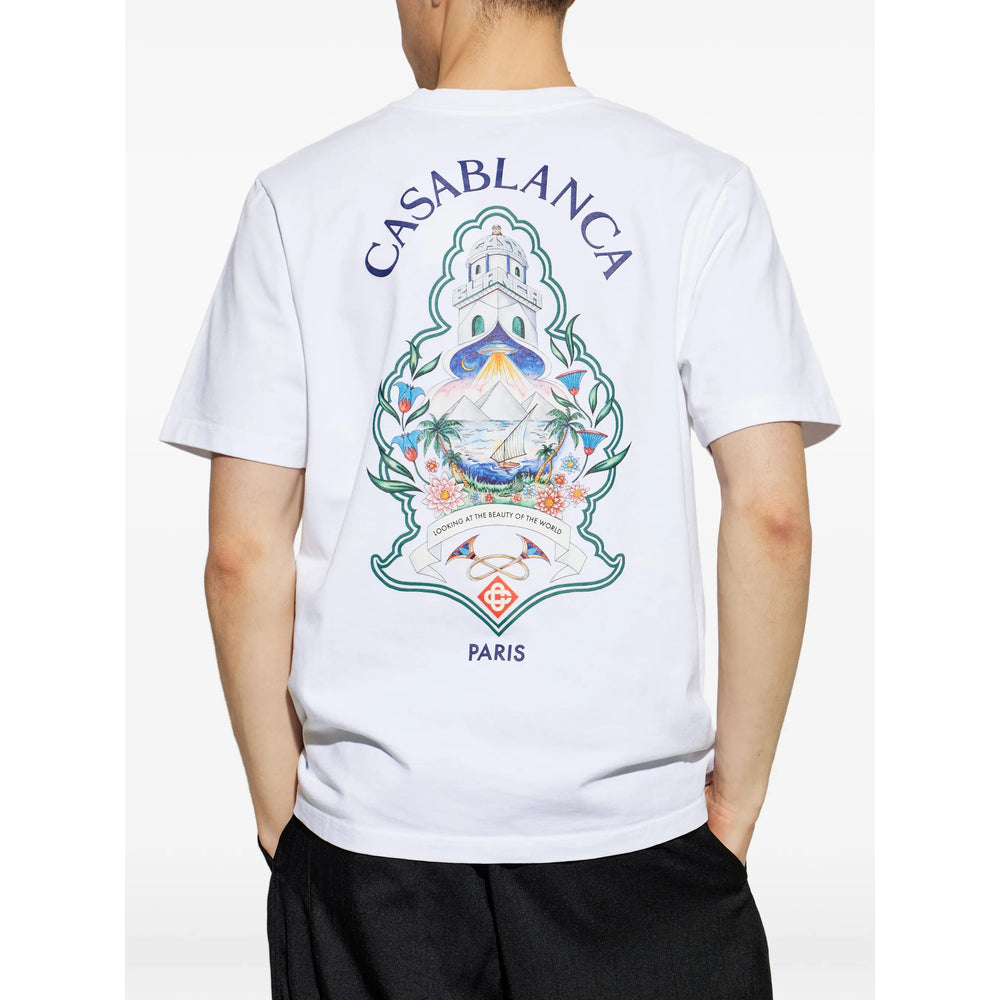 Casablanca White T-Shirts & Vests - T-Shirts Men CASABLANCA