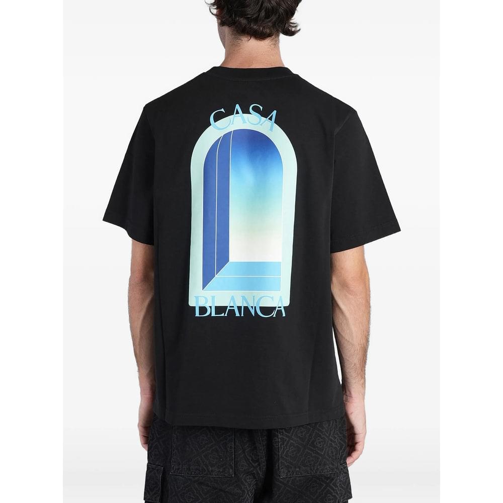 Casablanca Black T-Shirts & Vests - T-Shirts Men Men CASABLANCA