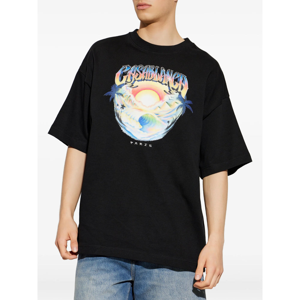 Casablanca Black T-Shirts & Vests - T-Shirts Men CASABLANCA