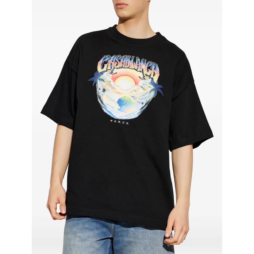 Casablanca Black T-Shirts & Vests - T-Shirts Men CASABLANCA