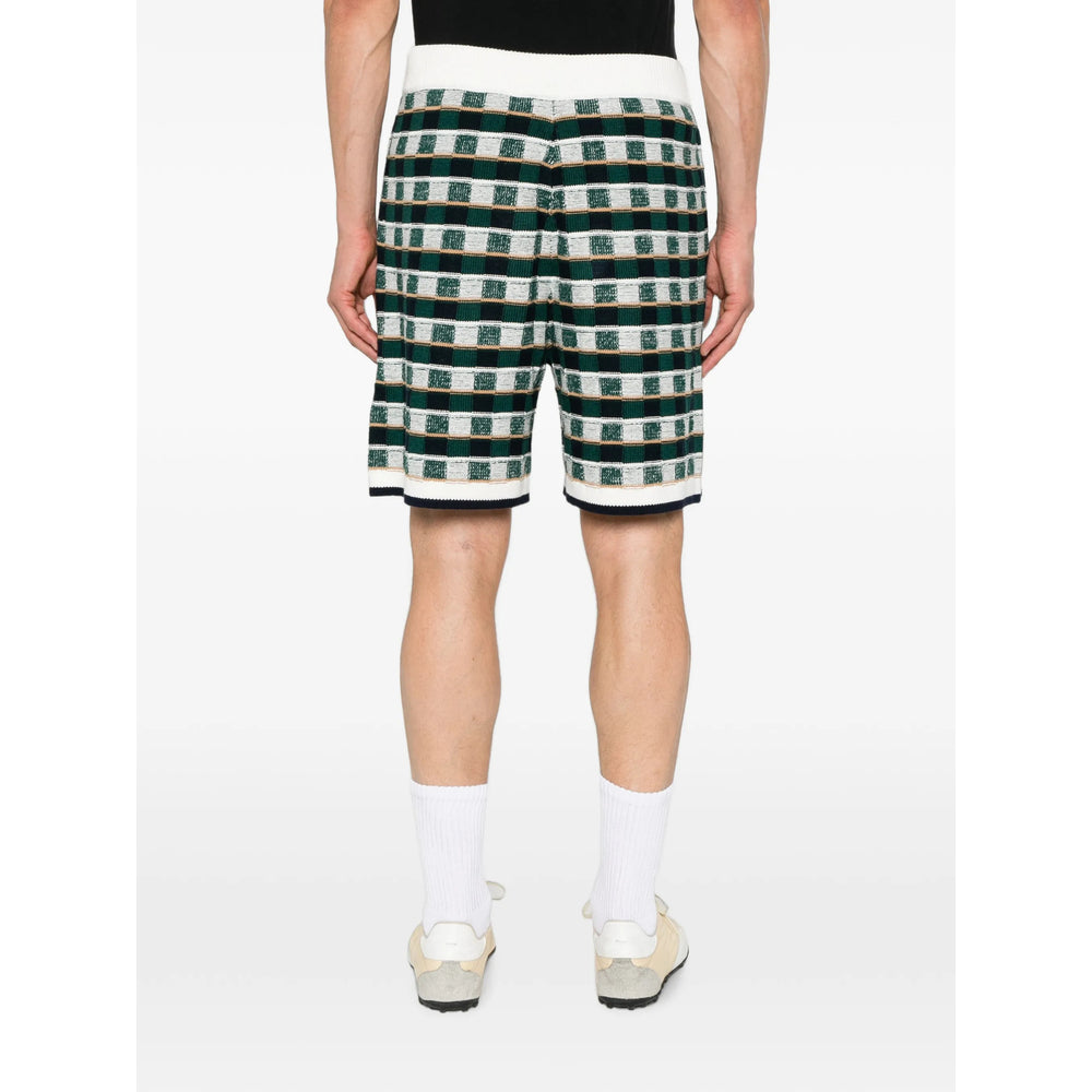 Casablanca Green Shorts - Track & Running Shorts Men CASABLANCA