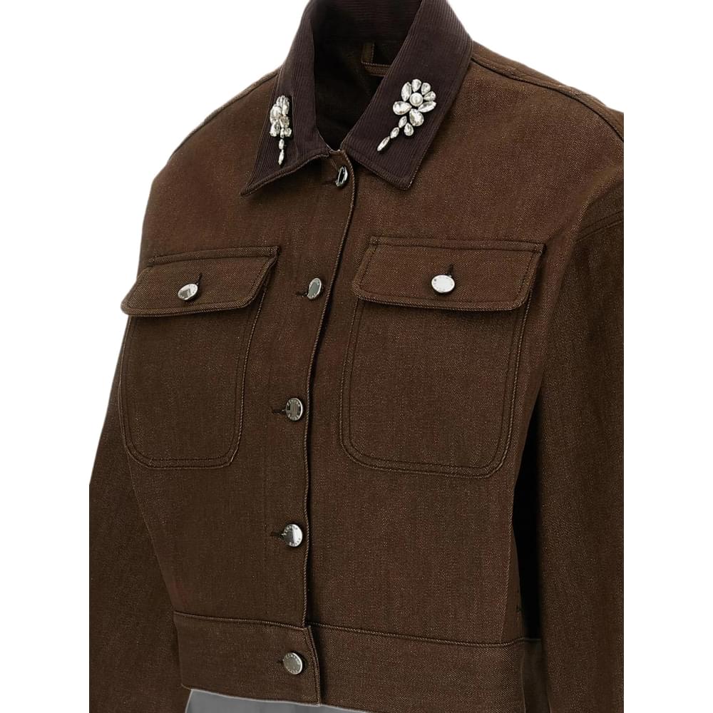 Simone Rocha Brown Jackets - Cropped Jackets Women SIMONE ROCHA