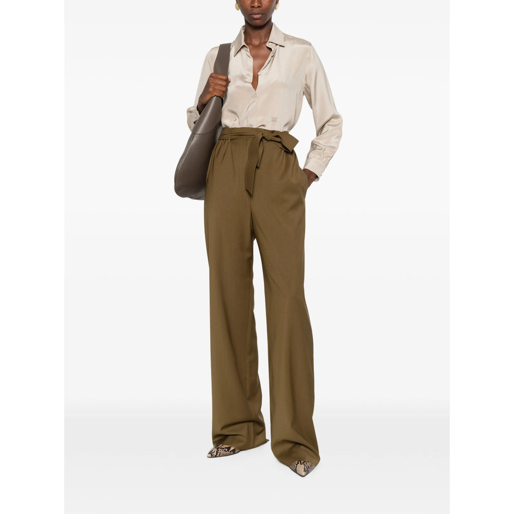 Max Mara Brown Trousers - Palazzo Pants Women MAX MARA