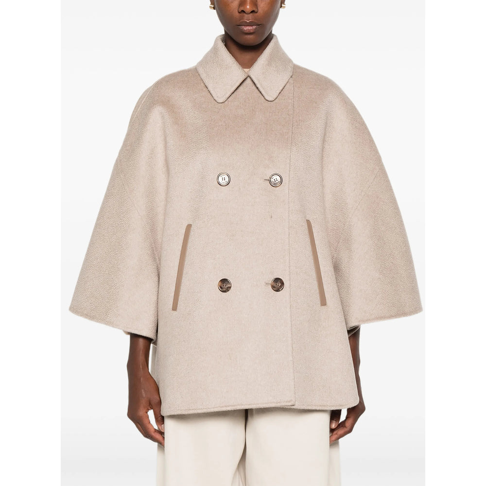 Max Mara Neutrals Jackets - Capes & Ponchos Women MAX MARA