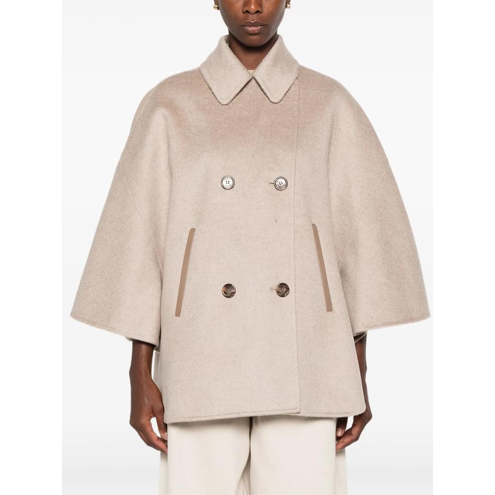 Max Mara Neutrals Jackets - Capes & Ponchos Women MAX MARA
