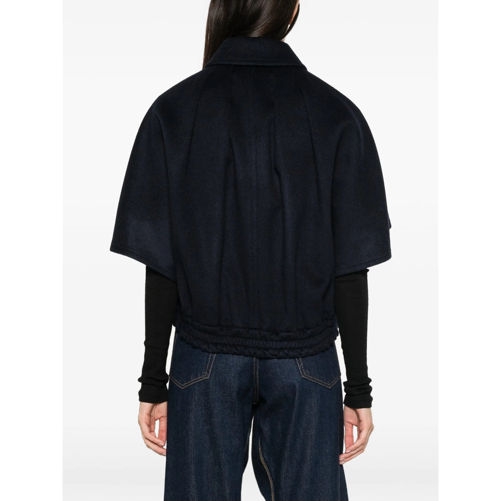 Max Mara Blue Jackets - Capes & Ponchos Women MAX MARA